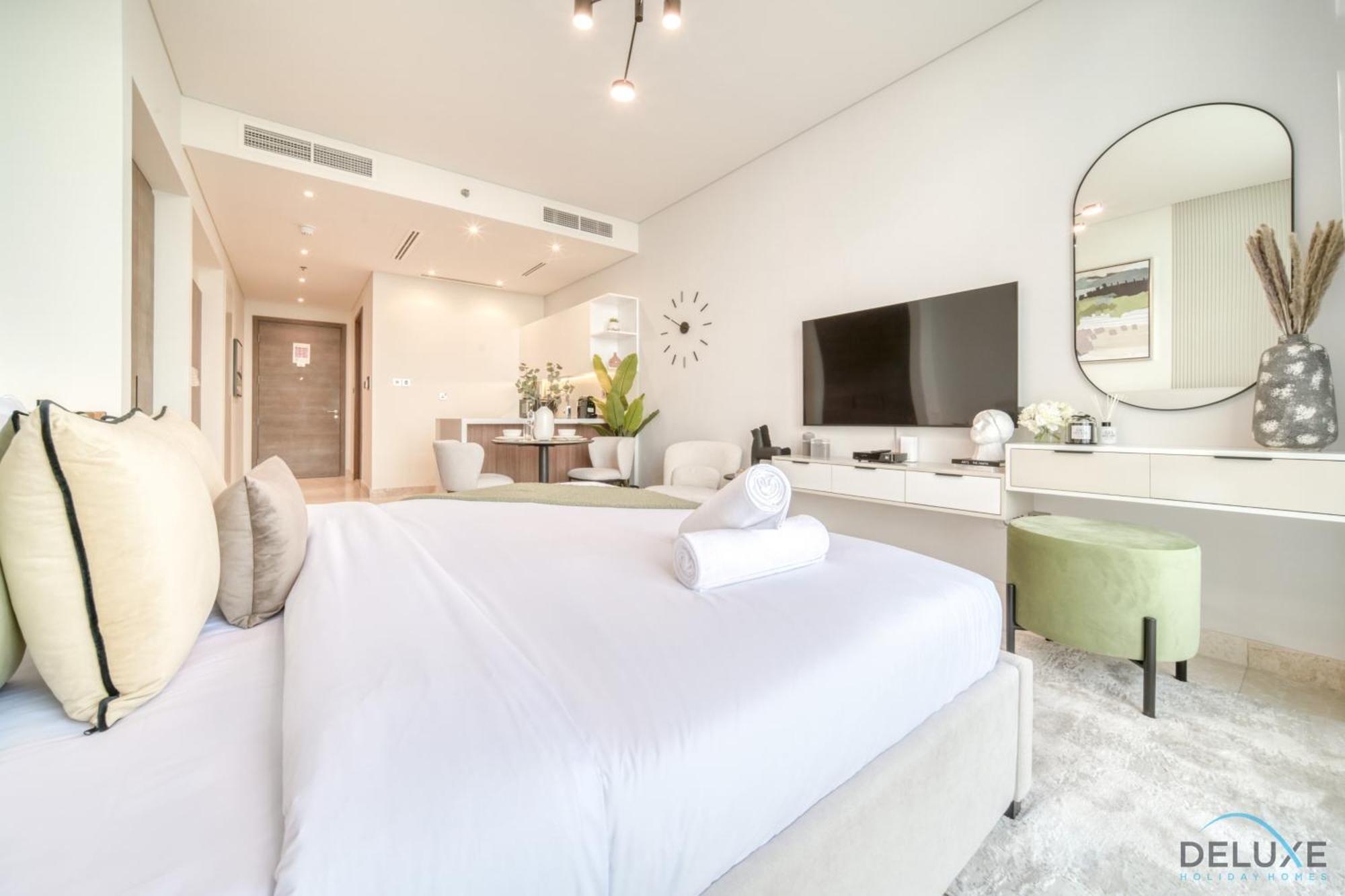 Alluring Studio At The Anwa By Omniyat Dubai Maritime City By Deluxe Holiday Homes Ngoại thất bức ảnh